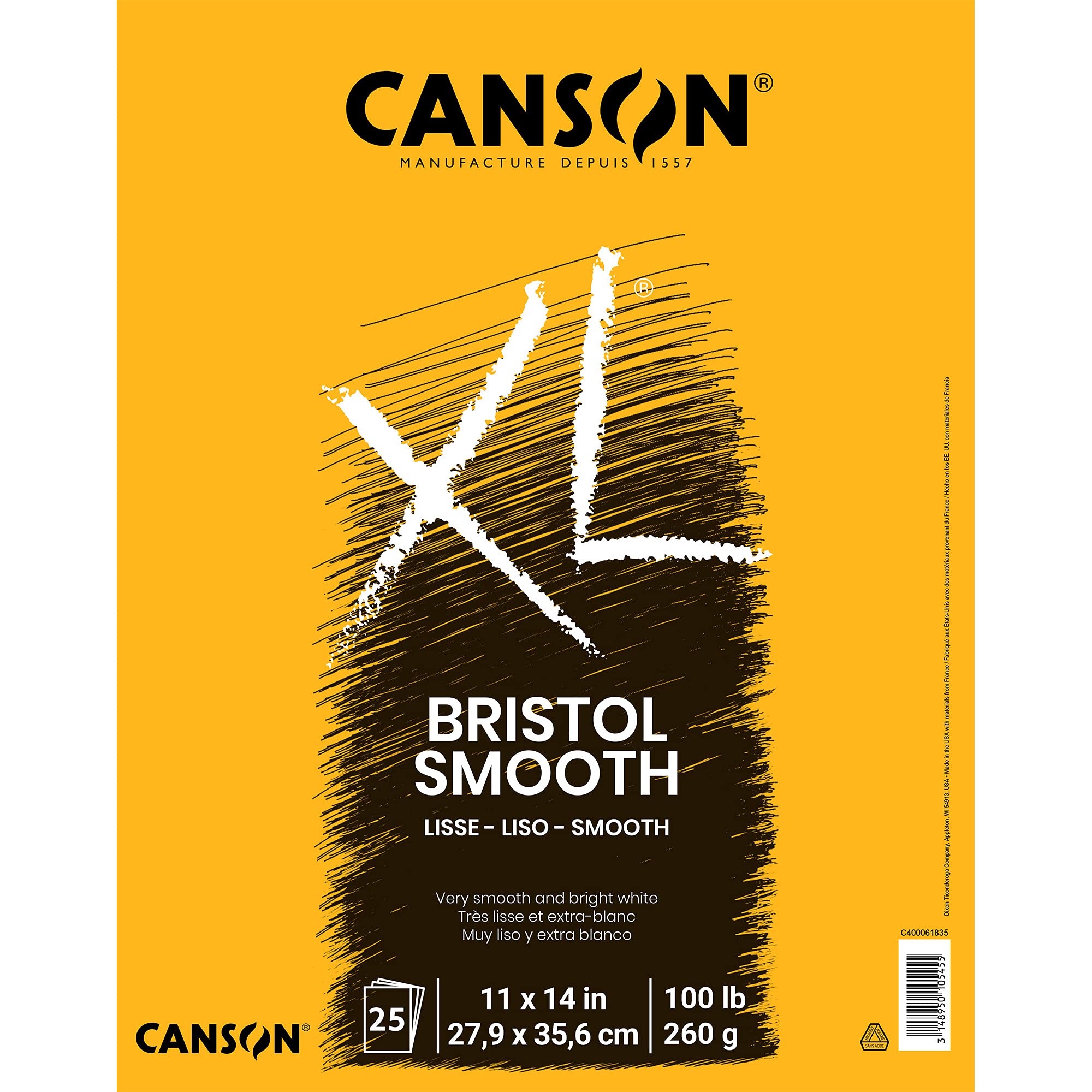 Algopix Similar Product 8 - Canson XL Series Bristol Paper Smooth