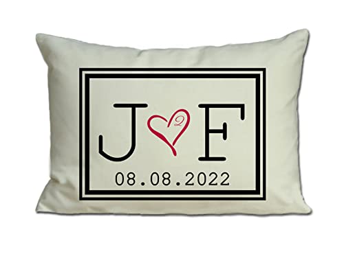 Algopix Similar Product 8 - Personalized Pillow Two hearts 2 Hearts