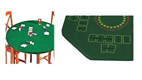 Algopix Similar Product 2 - Fitted Round Elastic Edge Felt Poker