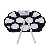 Algopix Similar Product 10 - Eoncore Portable Roll up Drum Pad Kit