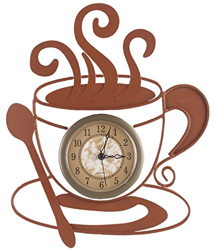 Algopix Similar Product 16 - Fox Valley Traders Metal Coffee Clock
