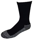 Algopix Similar Product 16 - Cushees Mens BLACK Triple Thick Crew