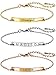 Algopix Similar Product 4 - Dainty Name Bar Bracelet in Handmade