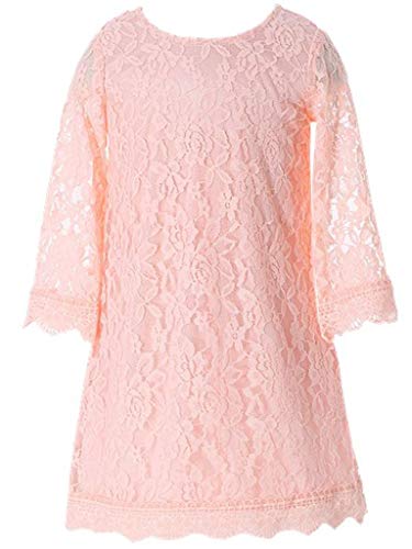 Algopix Similar Product 18 - Bow Dream Flower Girl's Dress Pink 10