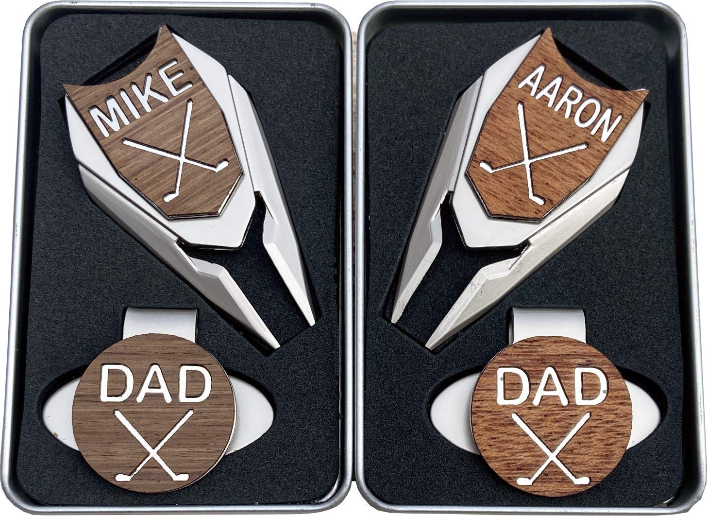 Algopix Similar Product 9 - Personalized Wood Golf Ball Markers 