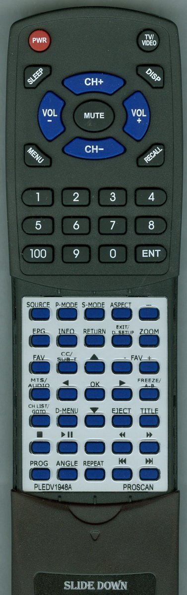 Algopix Similar Product 5 - Replacement Remote Control for PROSCAN
