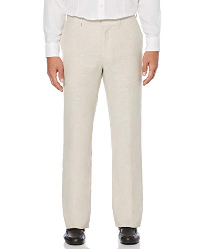 Algopix Similar Product 6 - Cubavera mens Flat Front Linen Blend