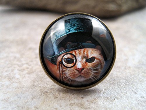 Algopix Similar Product 19 - Handmade Antique Bronze Steampunk Cat