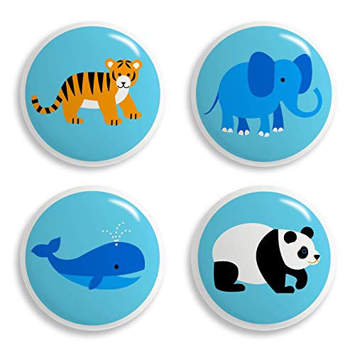 Algopix Similar Product 1 - Kids Endangered Animals Ceramic Knob