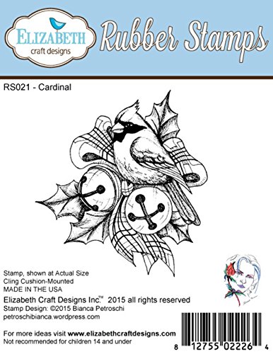 Algopix Similar Product 14 - Elizabeth Craft Designs Cardinal Cling