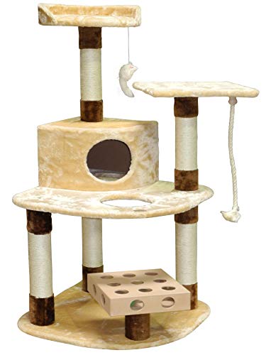Algopix Similar Product 15 - Go Pet Club 48 IQ Busy Box Cat Tree
