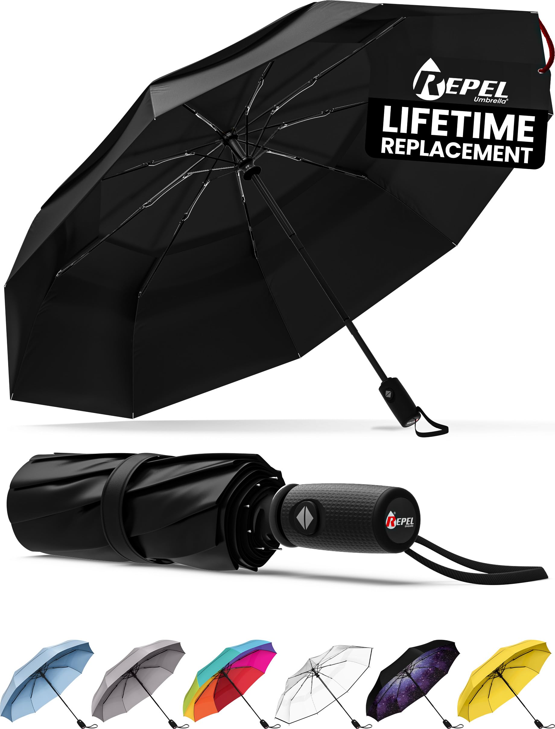 Algopix Similar Product 6 - REPEL Windproof Travel Umbrella 