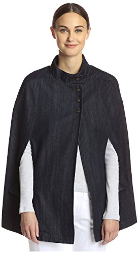 Algopix Similar Product 13 - 3x1 Women's Denim Cape, Zulu, XS