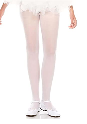 Algopix Similar Product 5 - Music Legs Girls Opaque White Tights