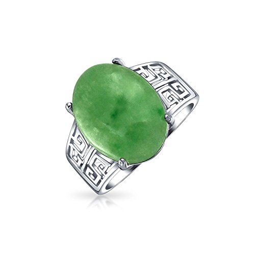 Algopix Similar Product 6 - Egyptian Oval Cabochon Dyed Green Jade