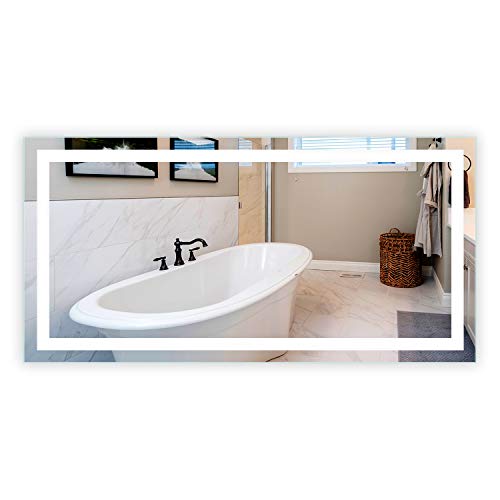 Algopix Similar Product 8 - Mirrors  Marble Rectangle LED Vanity