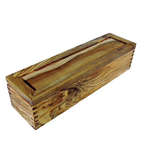 Algopix Similar Product 17 - Enrico 1311 Olive Wood Tea Box, Natural