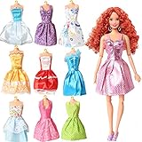 Algopix Similar Product 20 - Rainbow Handmade Dresses for Barbie