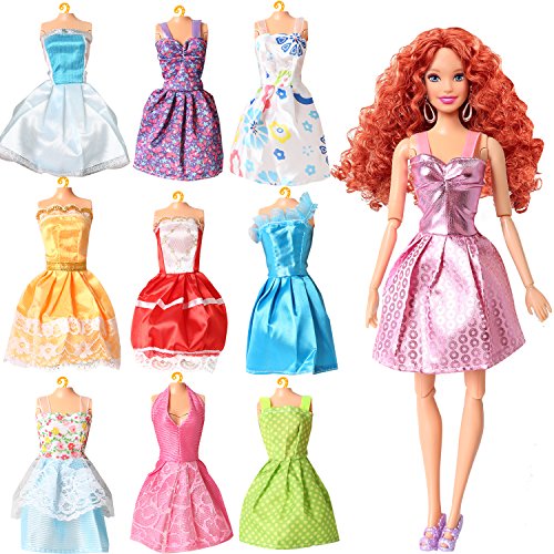 Algopix Similar Product 12 - Rainbow Handmade Dresses for Barbie