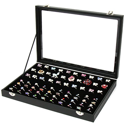 Algopix Similar Product 10 - HS Glass Lid 100 Ring Jewellery