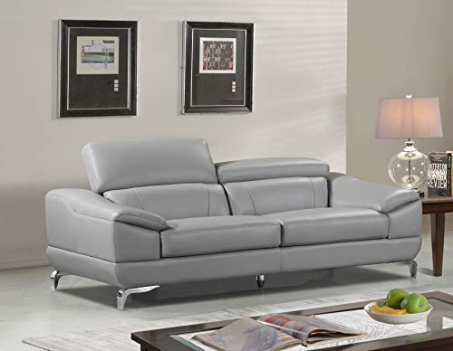 Algopix Similar Product 15 - Cortesi Home Vegas Genuine Leather Sofa