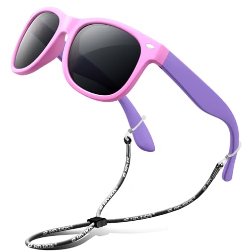 Algopix Similar Product 14 - RIVBOS Kids Sunglasses Polarized UV