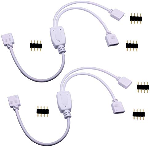Algopix Similar Product 13 - TronicsPros 2pcs 4 Pin LED Splitter