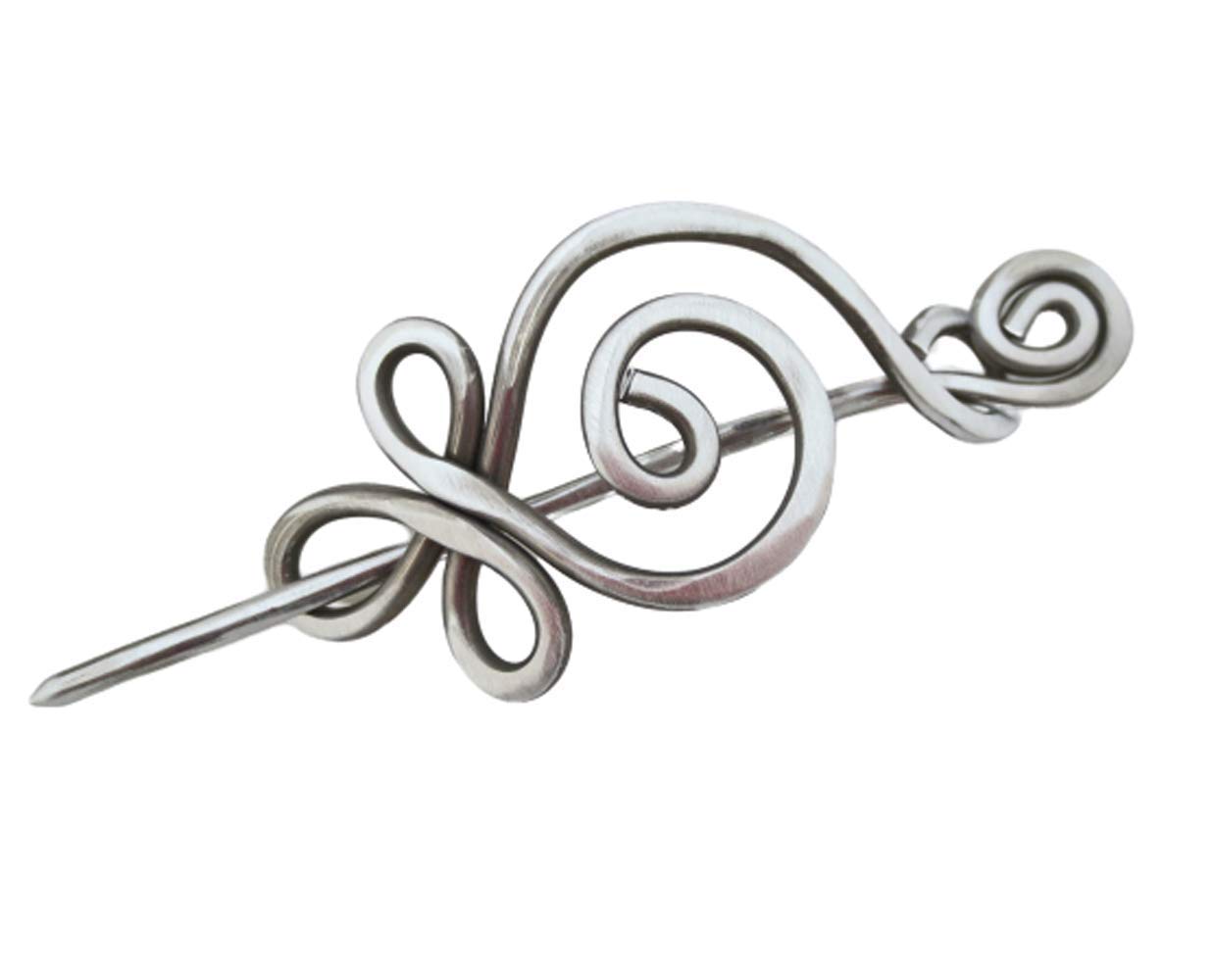 Algopix Similar Product 1 - Celtic Budding Spiral Aluminum Shawl