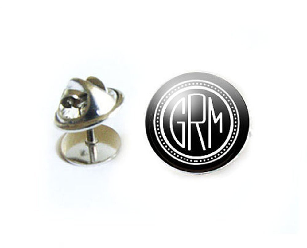 Algopix Similar Product 4 - Monogram Tie Tack, Personalized Tie Pin