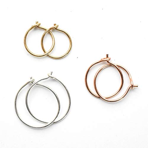 Algopix Similar Product 9 - Small Hoop Earrings Your Choice Solid