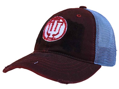 Algopix Similar Product 17 - Indiana Hoosiers Retro Brand Red Worn
