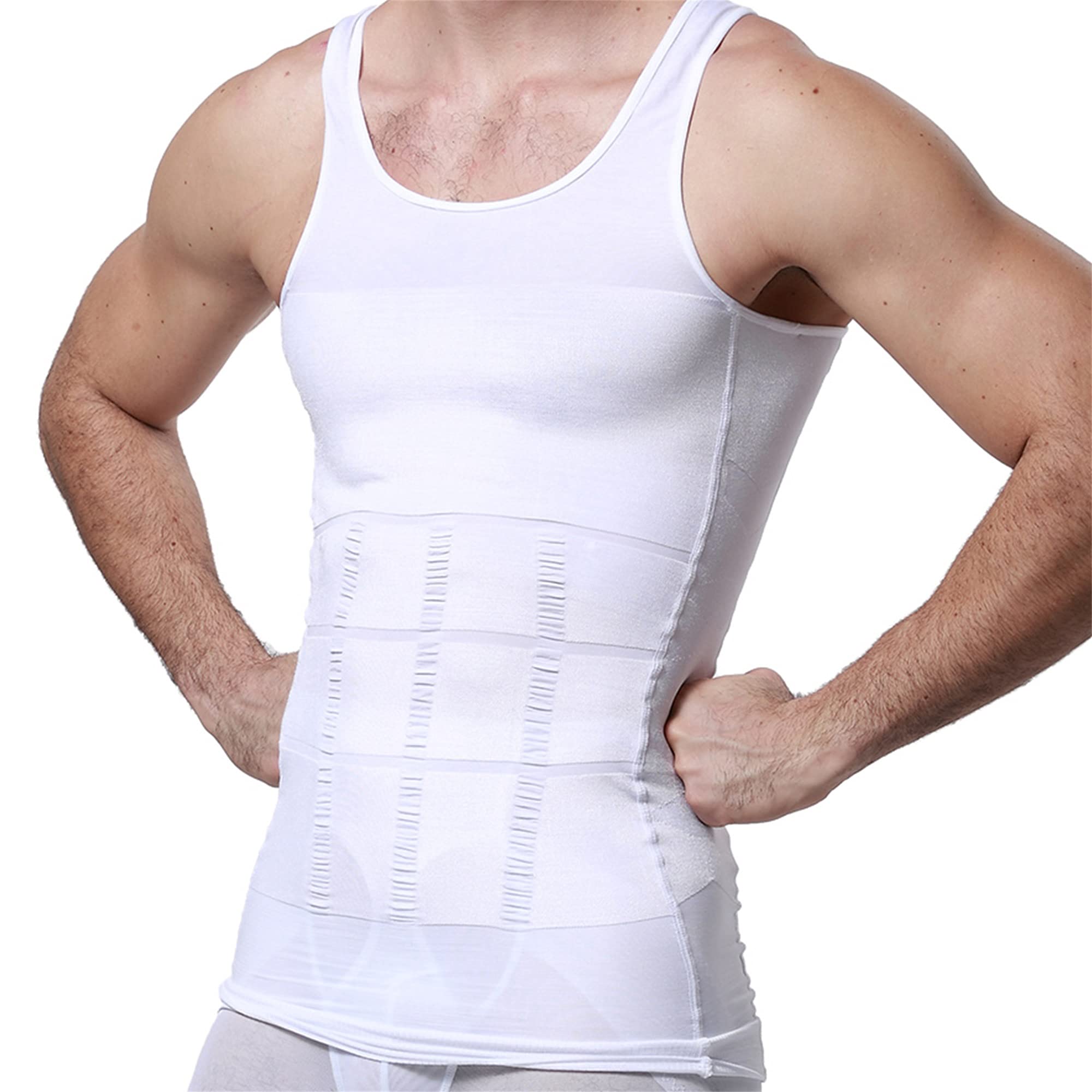 Algopix Similar Product 13 - GKVK Mens Slimming Body Shaper Vest