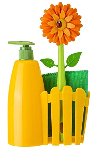 Algopix Similar Product 6 - Vigar Flower Power Orange Sink Side Set