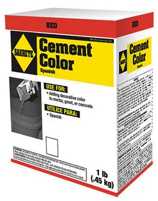 Algopix Similar Product 5 - SAKRETE COLOR RED 1 LB.