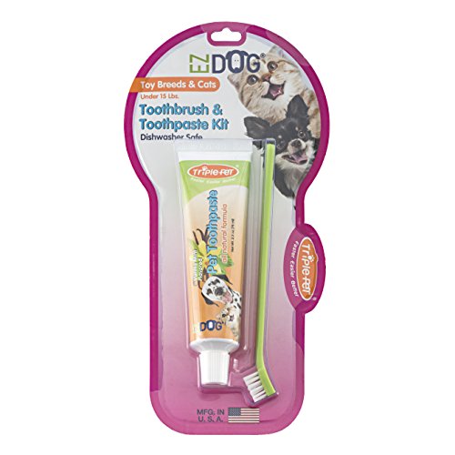 Algopix Similar Product 7 - Triple Pet EZ Dog Toothbrush and