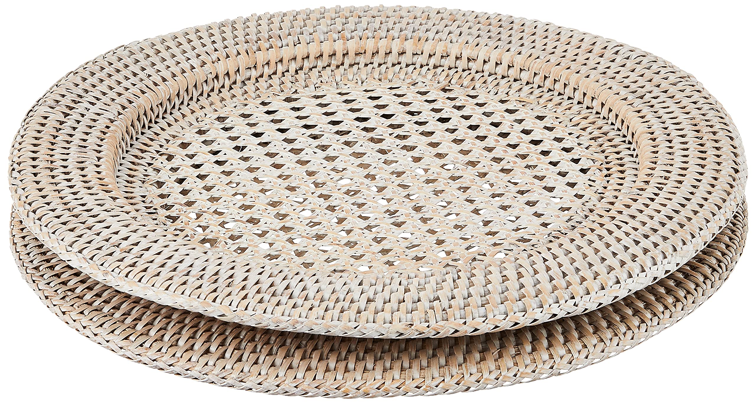 Algopix Similar Product 14 - KOUBOO Round Rattan Charger Plate