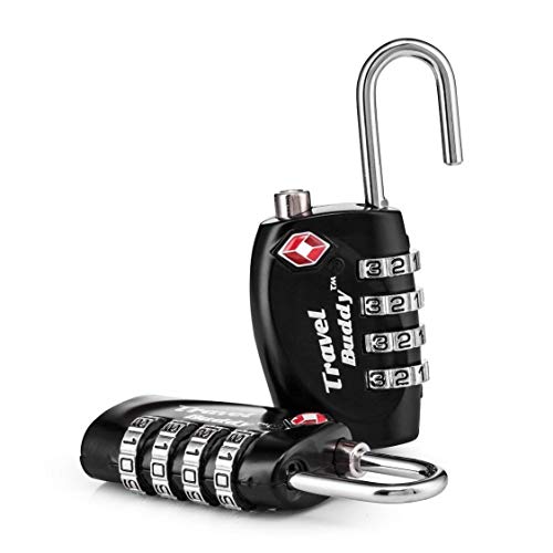 Algopix Similar Product 4 - 2 x Travel Buddy TSA Security Padlock