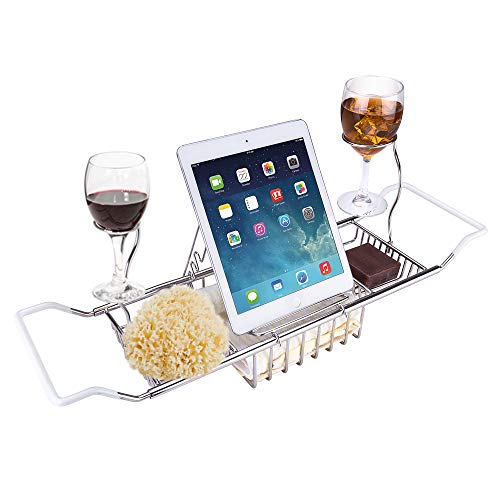 Algopix Similar Product 2 - iPEGTOP Stainless Steel Bathtub Caddy