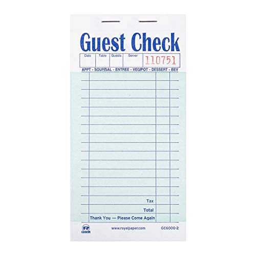 Algopix Similar Product 9 - Royal Green Guest Check Paper
