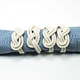 Algopix Similar Product 17 - Figure Eight Infinity Knot Napkin Rings