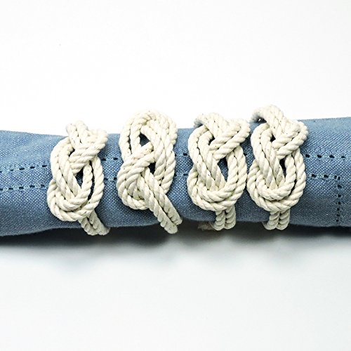 Algopix Similar Product 9 - Figure Eight Infinity Knot Napkin Rings
