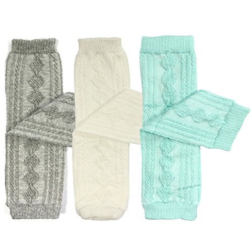 Algopix Similar Product 1 - Bowbear Set of 3 Leg Warmers Argyle