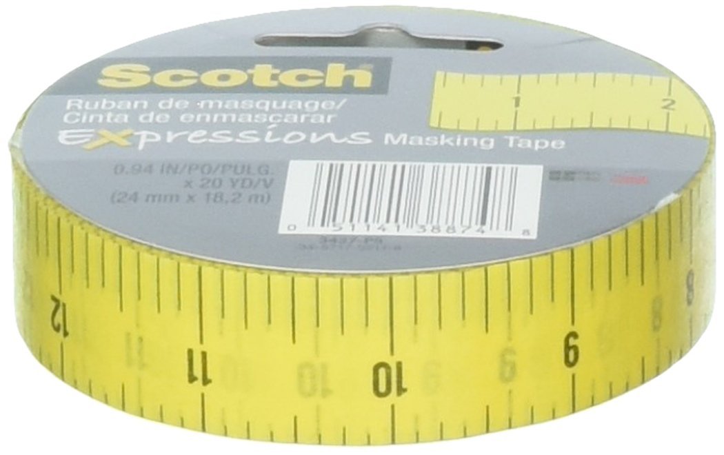 Algopix Similar Product 3 - Scotch Brand MASKING TAPE MEASURE