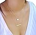 Algopix Similar Product 11 - Bar and Small Disc Layering Necklaces