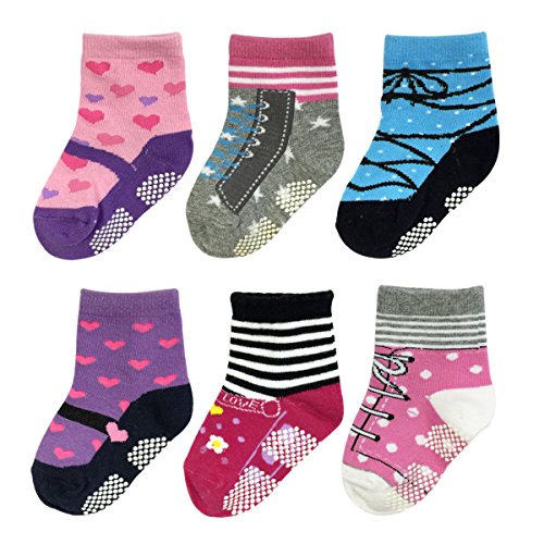 Algopix Similar Product 18 - Bowbear Baby Girls 6 Pair Sneakers and