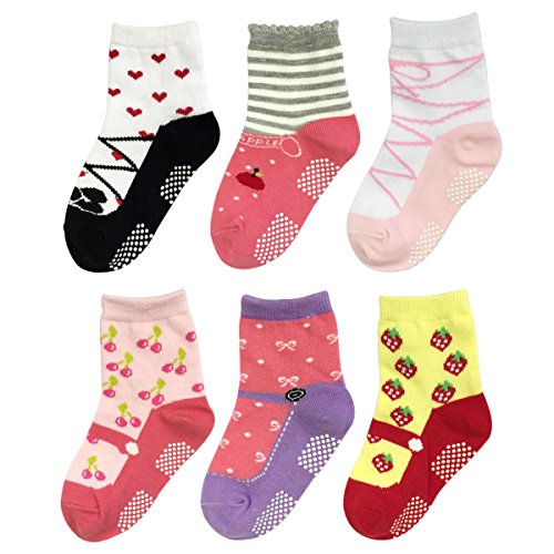 Algopix Similar Product 15 - Bowbear Baby Girls 6 Pair Fruity Mary