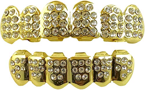 Algopix Similar Product 11 - 24K Plated Joker Gold Grillz for Mouth