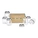 Algopix Similar Product 2 - Mini Mason Jars set of 6 Chupito Shot