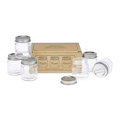 Algopix Similar Product 5 - Mini Mason Jars set of 6 Chupito Shot
