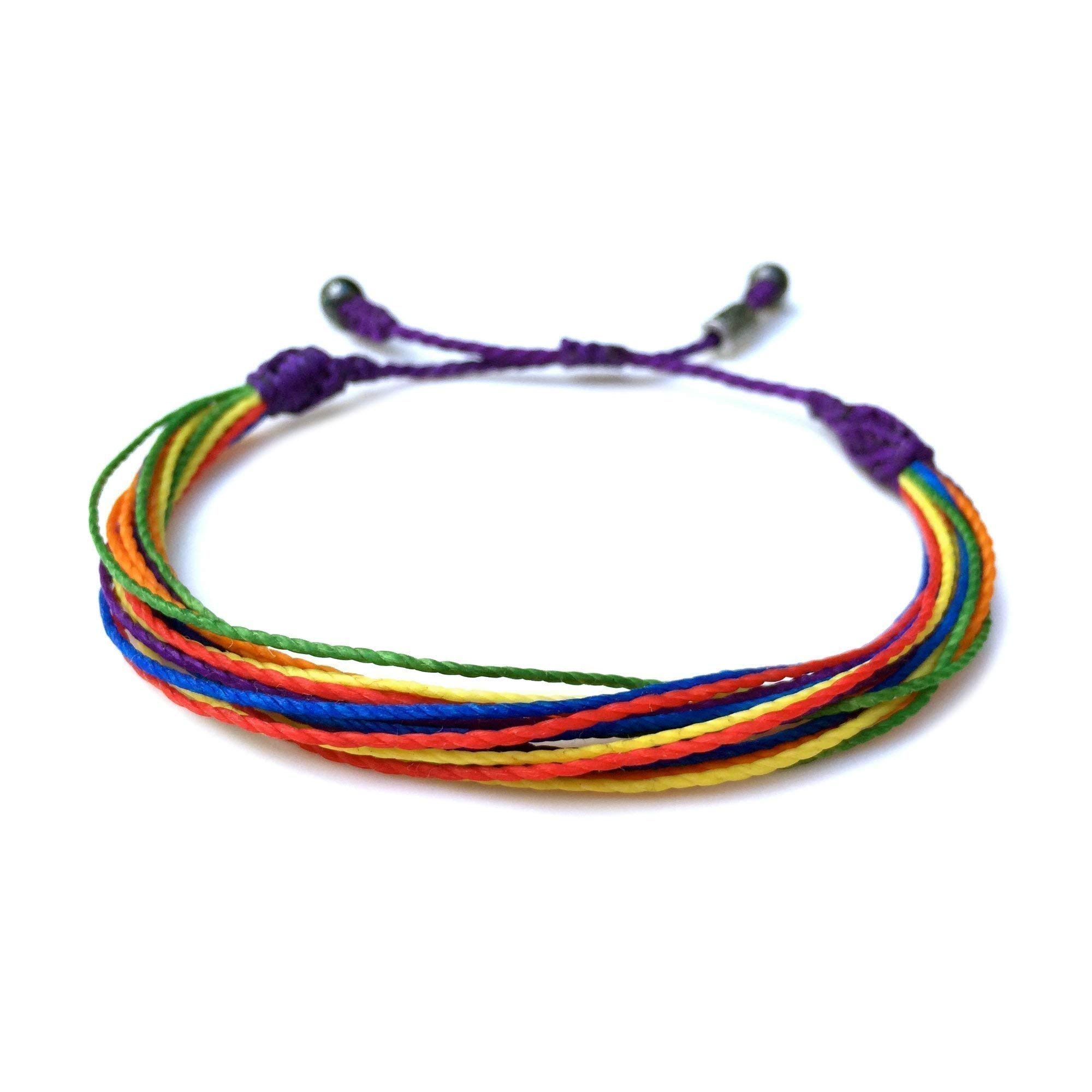 Algopix Similar Product 5 - Rainbow Pride Bracelet Handmade LGBTQ